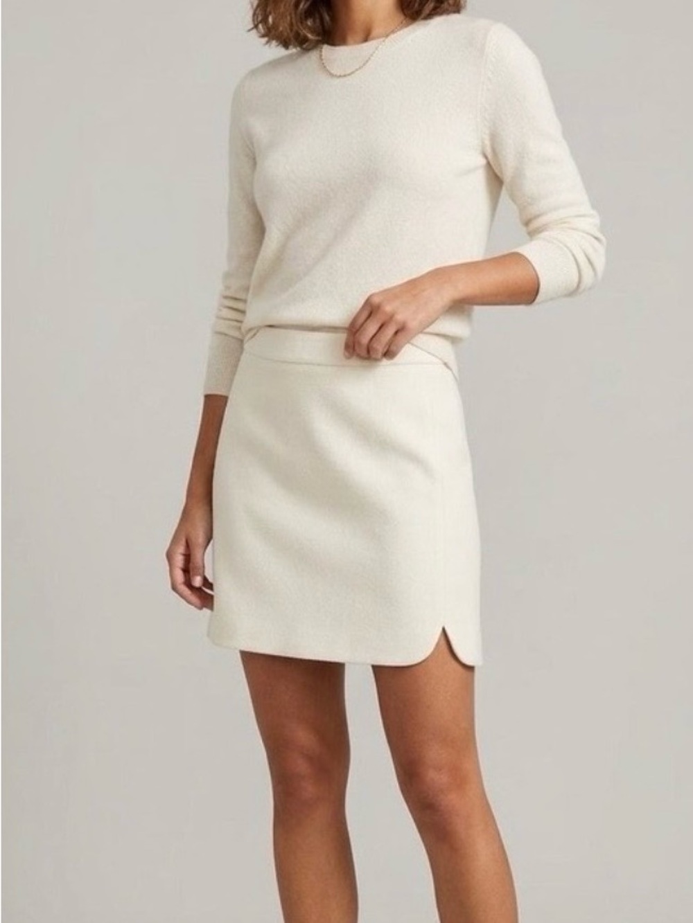 J. Crew ivory Mini Skirt
